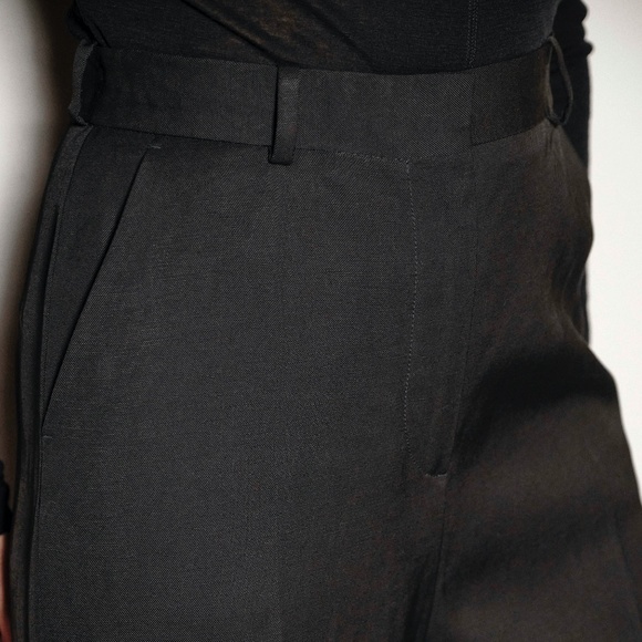 Toteme Tapered Suit Trouser NWT Linen Viscose- Black - Size 36, 38 - Picture 6 of 14